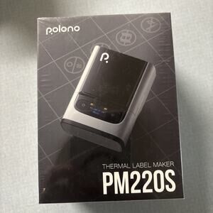 Polono PM220S Thermal Label Maker 2” Labels Bluetooth Compact and Portable #E109